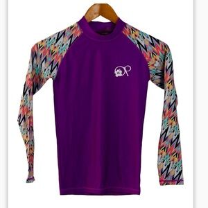 OP Shirt Girls Size M Ocean Pacific long Sleeve Purple